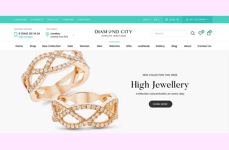 Jewelry Stores WordPress themes
