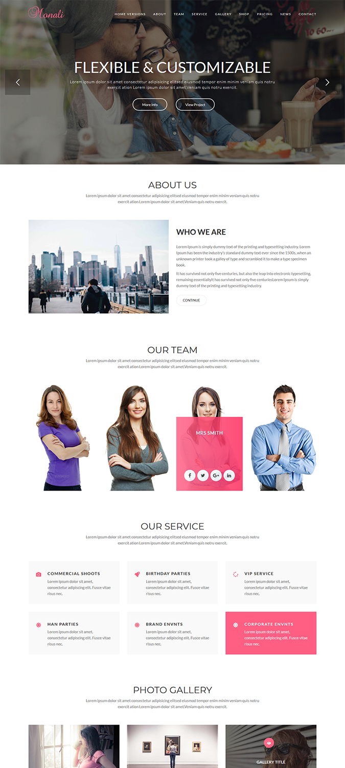 Monali – Business, Agency, Corporate WordPress Theme