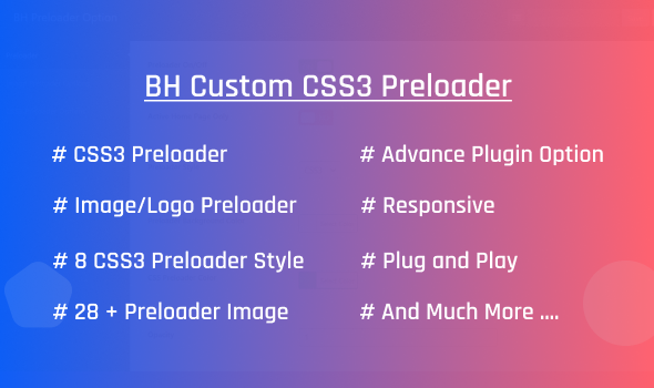 BH Custom Preloader Pro WordPress Plugin - 